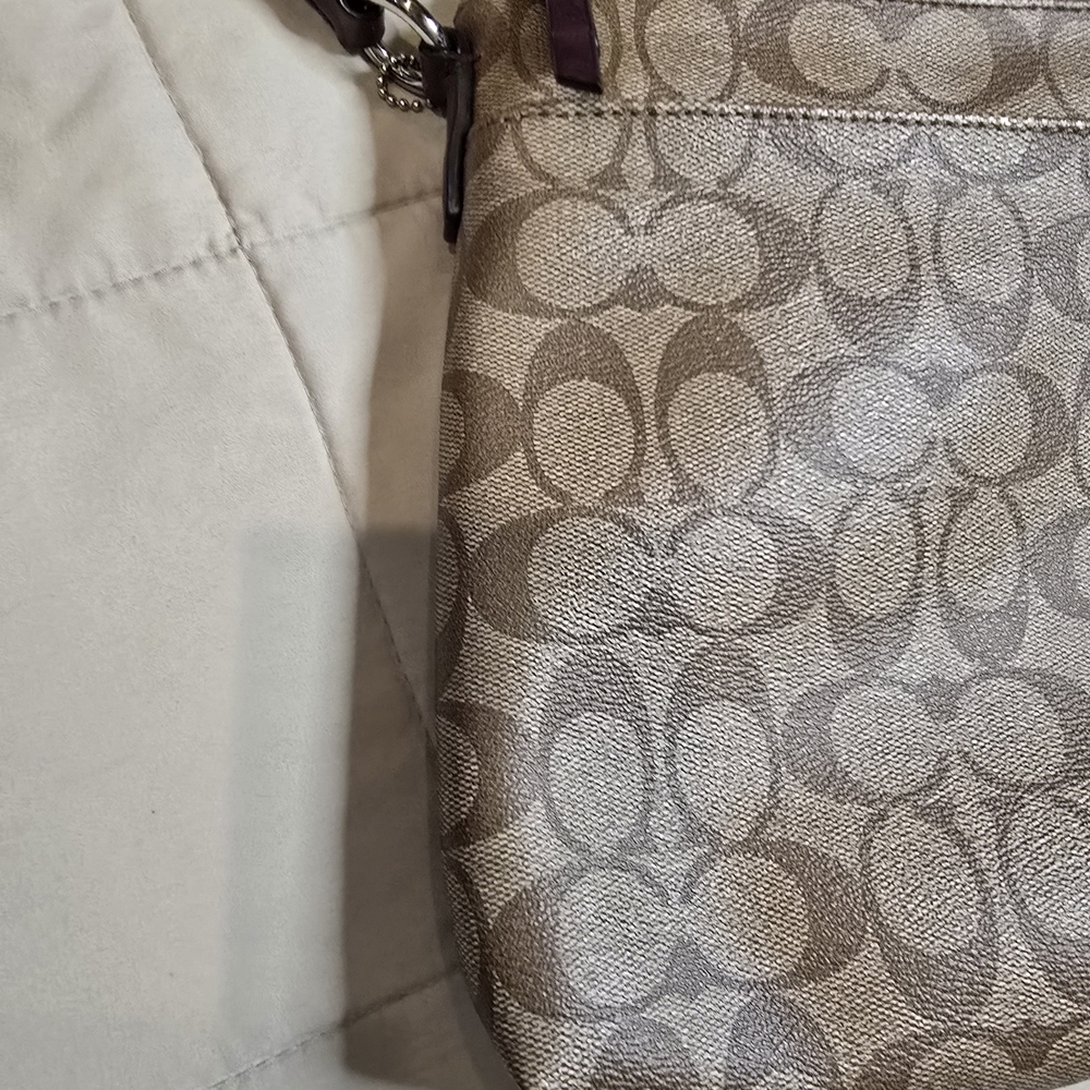 Coach Crossbody Bag - Brown and Purple - Picture 4 of 11